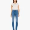 High Waisted Rider Skimp - Hue Are You? -Mother Denim 10064 686 HUE VW A FullBodyFront 3280