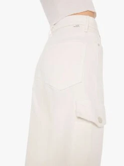 The Undercover Cargo Sneak - Cream Puffs -Mother Denim 10075 753 CFS VW E Swatch 4213