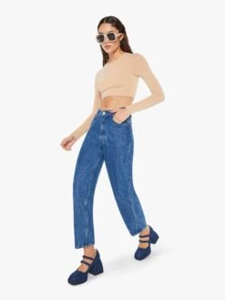 SNACKS! High Waisted Double Stack Ankle - Snap, Crackle, Pop -Mother Denim 10237 1321 SCP VW B FullBodySide 4696