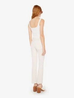 The Insider Flood - Crystal Grey -Mother Denim 10287 753 CRG VW C FullBodyBack 3358