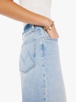 High Waisted Spinner Zip Sneak Chew - We Bounced -Mother Denim 10558 1085 WBC VW E Swatch 4419