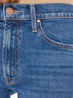 The Mid Rise Rider Ankle Fray - Local Charm -Mother Denim 10644 1422 LCM VW F Detail 3643