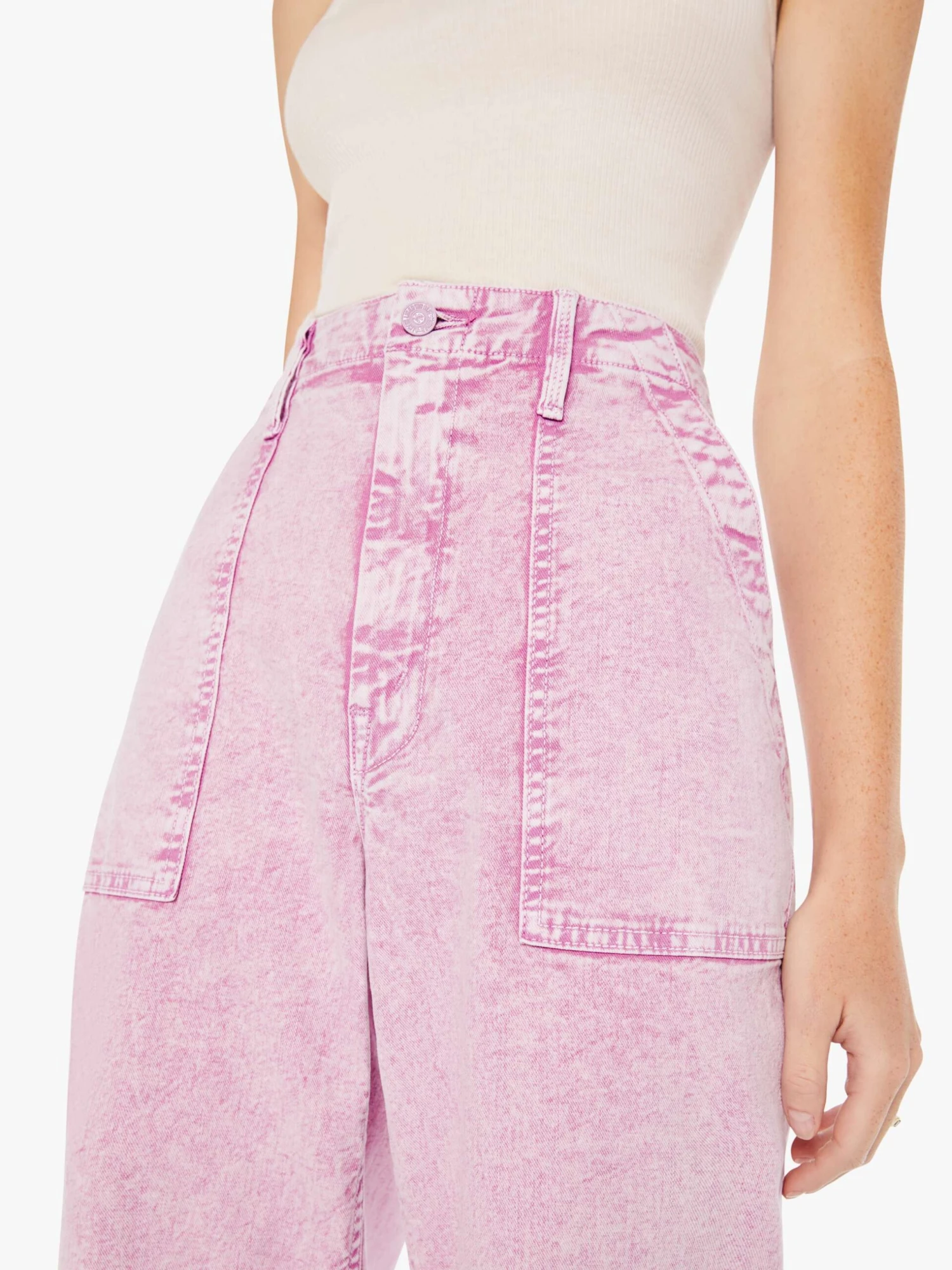 High Waisted Patch Pocket Spinner Heel - Smokey Grape 7 High Waisted Patch Pocket Spinner Heel - Smokey Grape - Image 5