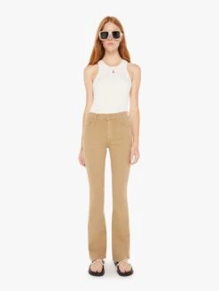 The Weekender Sneak - Prairie Sand -Mother Denim 10755 674 PSA VW A FullBodyFront 3755