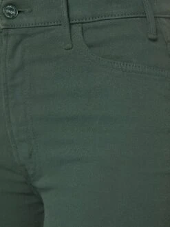 The Hustler Ankle Fray - Black Forest -Mother Denim 1117 674 BKF VW F Detail 2808