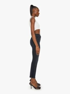 The Hustler Ankle Fray - Encounters At Night -Mother Denim 1117 965 ENT VW B FullBodySide 10234