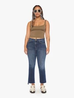 The Insider Crop Step Fray - Teaming Up -Mother Denim 1157 104 TEP VW A FullBodyFront 2314