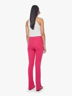 High Waisted Runaway Slice Heel - Raspberry Sorbet -Mother Denim 1293 753 RBB 0578