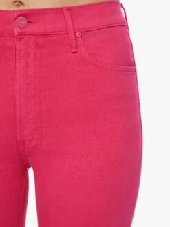High Waisted Runaway Slice Heel - Raspberry Sorbet -Mother Denim 1293 753 RBB 0585