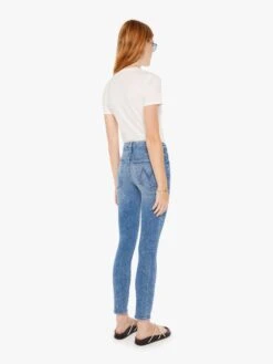 High Waisted Looker Ankle - On The Road -Mother Denim 1401 1008 OTR VW C FullBodyBack 3700