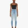 High Waisted Looker Ankle Fray - Au Revoir -Mother Denim 1411 686 ARV VW A FullBodyFront 10232