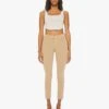 The Mid Rise Dazzler Ankle Fray - Sand 2 The Mid Rise Dazzler Ankle Fray - Sand -Mother Denim 1906 674 SAN VW A FullBodyFront 7344 37bd0c0f ae7f 4794 b662 fe5d3e7394cf