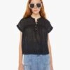 The Pop Your Top - Black -Mother Denim 2332 1485 BLK VW A WaistUpFront 3148