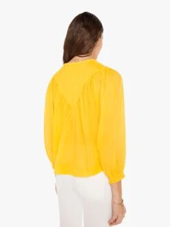 The Love Dearly Top - Yellow Chrome -Mother Denim 2434 1256 YCH VW C WaistUpBack 3254