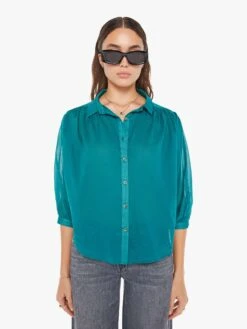 The Breeze Top - Teal Green