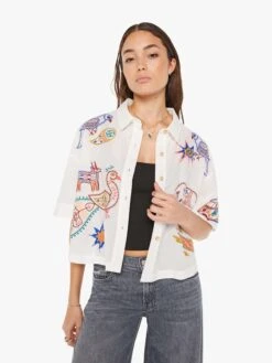 The Roomie Crop - Electric