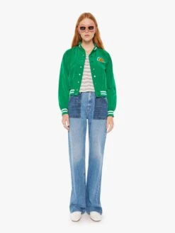 The Second Wind - Green Machine -Mother Denim 31206 1455 GMN VW D FullBodyFront 3282