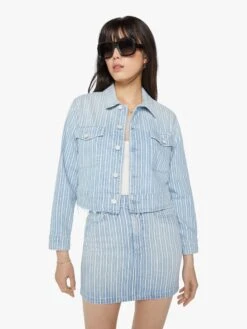 The Cropped Veteran Jacket - Lined Up 10 The Cropped Veteran Jacket - Lined Up -Mother Denim 31256 1410 LNU 6920 7c7c3c55 fed4 4991 b142 0d68d9edd843