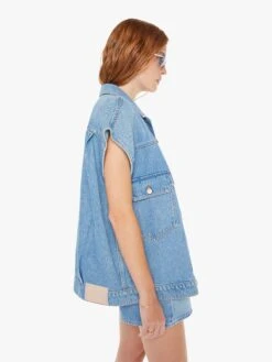 SNACKS! The Big Bite Vest - All You Can Eat -Mother Denim 3282 1321 AYE VW B WaistUpSide 4671