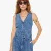 Clare V. X MOTHER The Belle Vest - Playing In Paris -Mother Denim 3292 259 PAR VW A WaistUpFront 7035