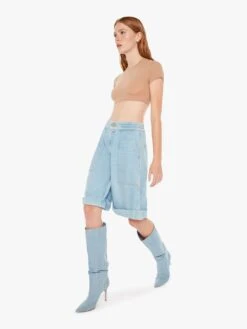 SNACKS! The Tasty Utility Short Cuff - Sweet And Sour -Mother Denim 4048 1321 SWS VW B FullBodySide 4699