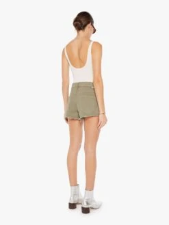 The Dodger Short Short Fray - Mermaid -Mother Denim 4283 544 MAE VW C FullBodyBack 4105