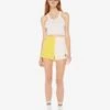 The Run Into Trouble Short - Primrose Yellow -Mother Denim 4305 601 PYO VW A FullBodyFront 4503