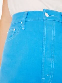 Tune Up Bona Fide Short Fray - Blue Aster -Mother Denim 4752 753 BAS VW F Detail 4749