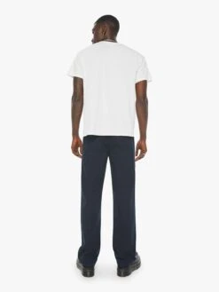 The Big Shot Prep - Saturday School Dark Navy -Mother Denim 5016 747 DKN VW C FullBodyBack 7090