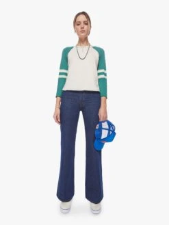 The Sporty Concert - White And Verdant Green 12 The Sporty Concert - White And Verdant Green -Mother Denim 81111 1079 WVE 3149