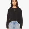 The L/S Slouchy Cut Off - Black 1 The L/S Slouchy Cut Off - Black -Mother Denim 8125 1079 BLK 00270