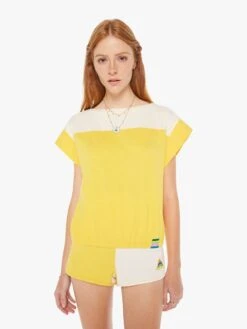 The Swiper Yoke Tee - Primrose Yellow