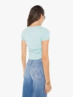 The It's A Cinch - Eggshell Blue 11 The It's A Cinch - Eggshell Blue -Mother Denim 81311 R315 EGS VW C WaistUpBack 4190