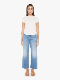 The It's A Cinch - Bright White -Mother Denim 81311 R315 WBW VW D FullBodyFront 4191