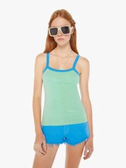 The Open Arms Tank - Neptune Green And Blue Aster