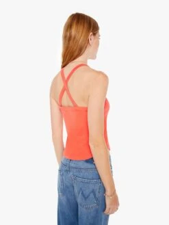 The Up In Arms - Hot Coral 11 The Up In Arms - Hot Coral -Mother Denim 8293 988 HCL VW C WaistUpBack 3495