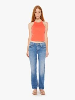 The Up In Arms - Hot Coral 12 The Up In Arms - Hot Coral -Mother Denim 8293 988 HCL VW D FullBodyFront 3497 3b61dc8f cad2 458b a3e4 166317efe1b0