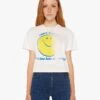 The Grab Bag Crop Tee - Don't Worry -Mother Denim 8911 865 WRR VW A WaistUpFront 3192