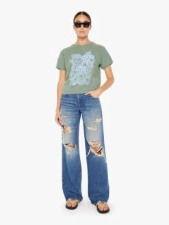 The Short Sleeve Concert - Oui Ciao -Mother Denim 89282 760 OUC VW D FullBodyFront 3901