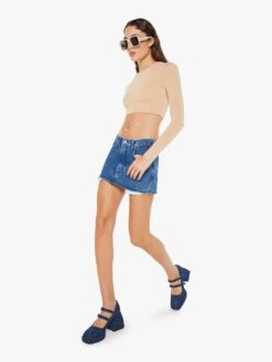 SNACKS! The Fun Dip Micro Cut Skirt - Snap, Crackle, Pop -Mother Denim 90071 1321 SCP VW B FullBodySide 4652