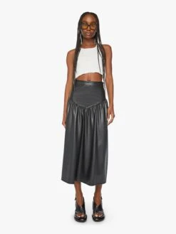The Gather Your Wits Skirt - Wax On, Wax Off Black