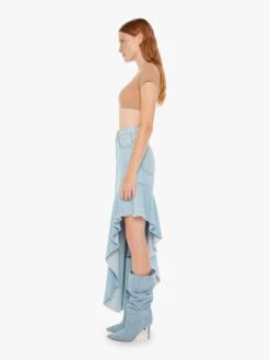 SNACKS! The Crinkle Cut Skirt - Sweet And Sour -Mother Denim 90471 1321 SWS VW B FullBodySide 4472