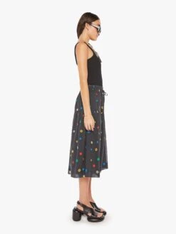 The Cake Walk Skirt - Fresh As A Daisy -Mother Denim 90591 1489 FDS VW B FullBodySide 3214