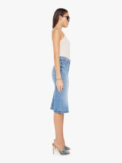 The Vagabond Midi Skirt - For Sure -Mother Denim 9555 1409 FSU VW B FullBodySide 4237
