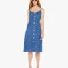 The Double Fold Dress - Cutting Edge -Mother Denim 9973 350 CEG VW A FullBodyFront 3794