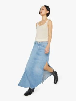 PETITES The Lil' Fun Dip Slice Maxi Skirt - Nothing Else Like It -Mother Denim P0061 1085 NEL VW E Swatch 10260 da6aacf7 e4c5 4f05 8c6e f607a31a193a