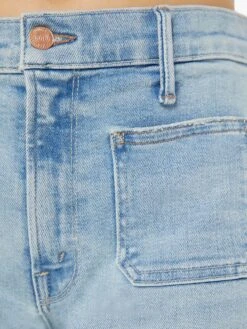 PETITES The Lil' Patch Pocket Undercover Sneak - California Cruiser -Mother Denim P0765 1008 CCR VW F Detail 4824