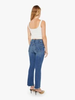 PETITES The Lil' Hustler Ankle Fray - Healing Jar -Mother Denim P117 104 HGJ VW C FullBodyBack 4784