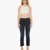 PETITES The Lil' Insider Crop Step Fray - Night In Venice 1 PETITES The Lil' Insider Crop Step Fray - Night In Venice -Mother Denim P157 104 NIV VW A FullBodyFront 4788