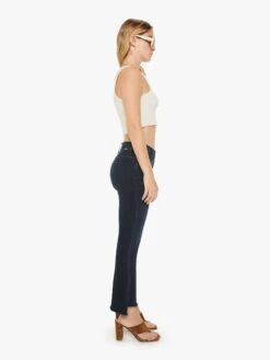 PETITES The Lil' Insider Crop Step Fray - Night In Venice -Mother Denim P157 104 NIV VW B FullBodySide 4790